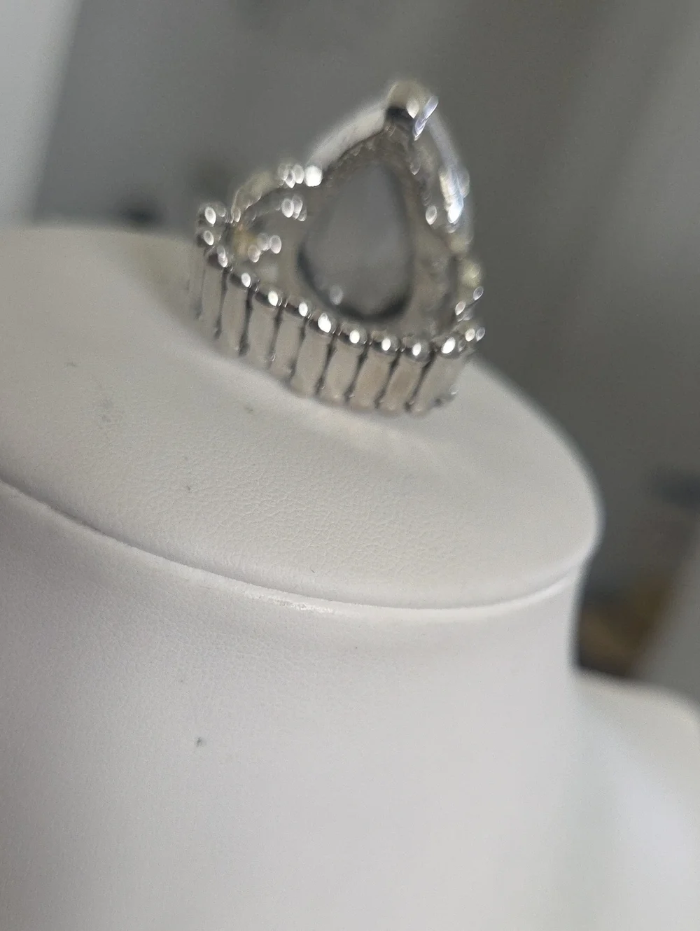 Paparazzi Dining On Dazzle White Ring NWT
